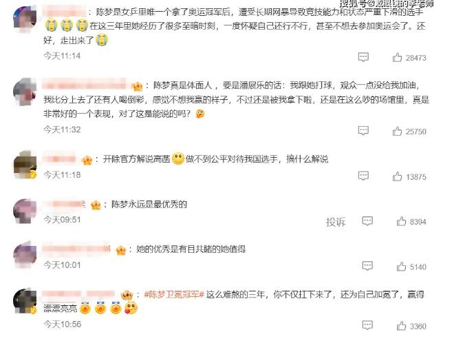 陈梦东京夺冠后一度低迷